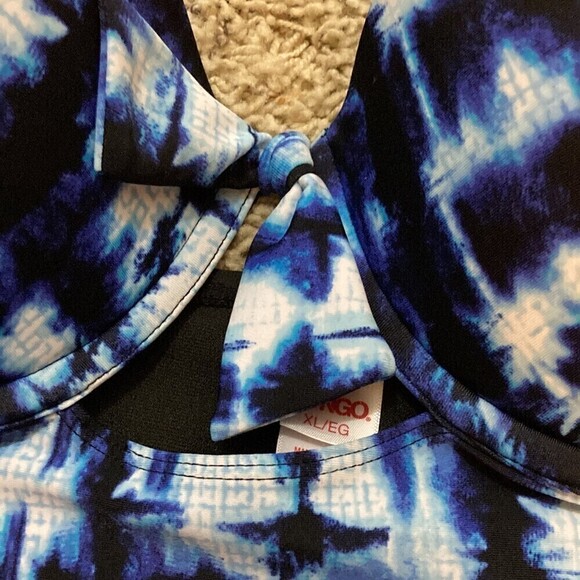 Bongo tiedye halter One Piece Swimsuit - Picture 2 of 2